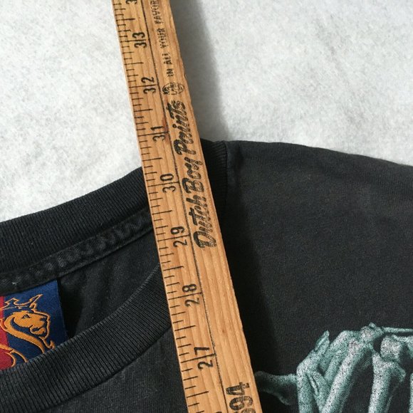 #AA OG ABEL SKELETON ANGEL Skull HIP HOP T Shirt 3XL Rap Halloween Babe Black - Picture 5 of 10